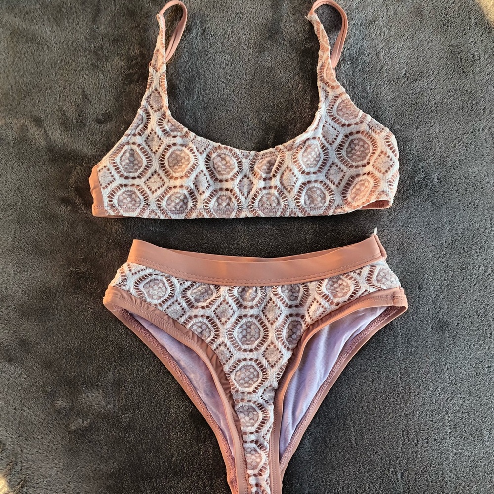 NEW S Pink bikini cheeky